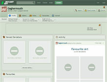 Tablet Screenshot of gaghermouth.deviantart.com