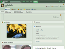 Tablet Screenshot of mellie-belly.deviantart.com