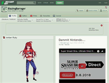 Tablet Screenshot of blazingbarrager.deviantart.com