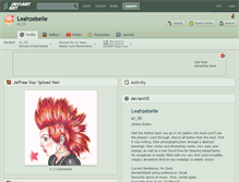 Tablet Screenshot of leahzebelle.deviantart.com