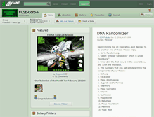 Tablet Screenshot of fuse-corp.deviantart.com