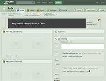 Tablet Screenshot of 3mbr.deviantart.com