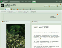 Tablet Screenshot of dead-skin-on-trial.deviantart.com