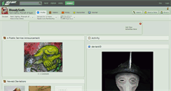 Desktop Screenshot of bloodysloth.deviantart.com