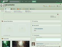 Tablet Screenshot of code-animalism.deviantart.com