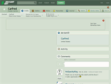 Tablet Screenshot of carfred.deviantart.com