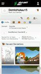 Mobile Screenshot of demiohukau15.deviantart.com