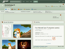 Tablet Screenshot of demiohukau15.deviantart.com