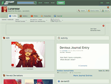 Tablet Screenshot of lunaresse.deviantart.com