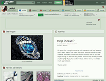 Tablet Screenshot of cuekat.deviantart.com