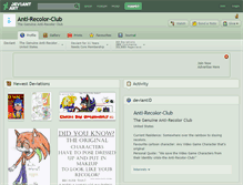 Tablet Screenshot of anti-recolor-club.deviantart.com