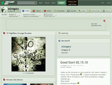 Tablet Screenshot of egregory.deviantart.com