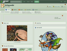 Tablet Screenshot of girlnameded.deviantart.com