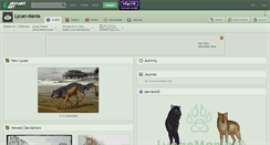 Desktop Screenshot of lycan-mania.deviantart.com