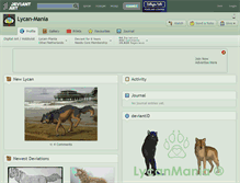 Tablet Screenshot of lycan-mania.deviantart.com