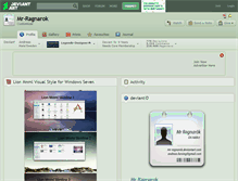 Tablet Screenshot of mr-ragnarok.deviantart.com