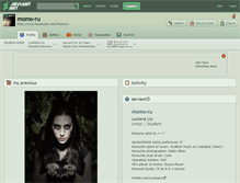 Tablet Screenshot of momo-ru.deviantart.com