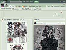 Tablet Screenshot of elfm.deviantart.com