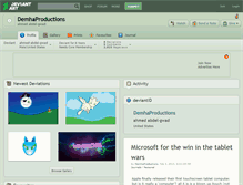 Tablet Screenshot of demhaproductions.deviantart.com