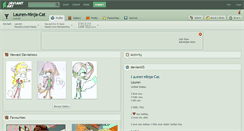 Desktop Screenshot of lauren-ninja-cat.deviantart.com