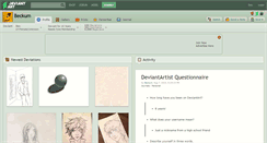 Desktop Screenshot of beckum.deviantart.com