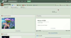 Desktop Screenshot of mucusviridis.deviantart.com