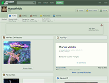 Tablet Screenshot of mucusviridis.deviantart.com