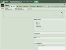 Tablet Screenshot of dtach.deviantart.com