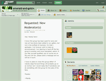 Tablet Screenshot of emerald-and-gold.deviantart.com