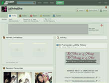 Tablet Screenshot of ladivinadiva.deviantart.com