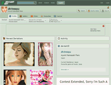 Tablet Screenshot of divineayu.deviantart.com