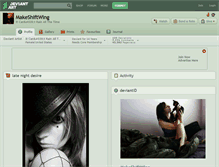 Tablet Screenshot of makeshiftwing.deviantart.com