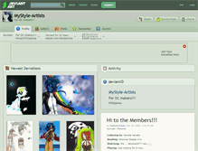 Tablet Screenshot of mystyle-artists.deviantart.com