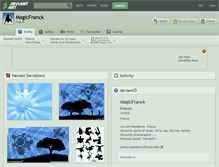 Tablet Screenshot of magicfranck.deviantart.com