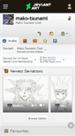 Mobile Screenshot of mako-tsunami.deviantart.com