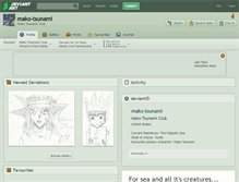 Tablet Screenshot of mako-tsunami.deviantart.com