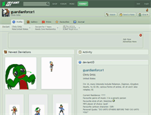 Tablet Screenshot of guardianforce1.deviantart.com