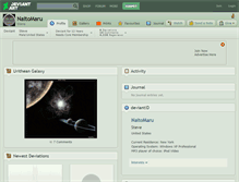 Tablet Screenshot of naitomaru.deviantart.com
