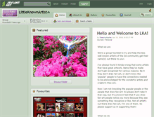 Tablet Screenshot of littleknownartist.deviantart.com
