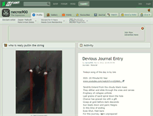 Tablet Screenshot of necros900.deviantart.com