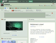 Tablet Screenshot of metabolid.deviantart.com