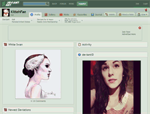 Tablet Screenshot of kittehfae.deviantart.com