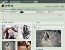 Tablet Screenshot of kseniacrispi.deviantart.com