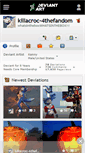 Mobile Screenshot of killacroc-4thefandom.deviantart.com