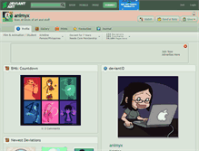 Tablet Screenshot of animyx.deviantart.com