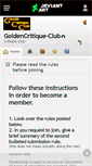 Mobile Screenshot of goldencritique-club.deviantart.com
