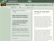 Tablet Screenshot of goldencritique-club.deviantart.com