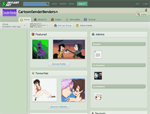 Tablet Screenshot of cartoongenderbenders.deviantart.com