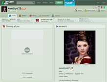 Tablet Screenshot of amethyst25.deviantart.com