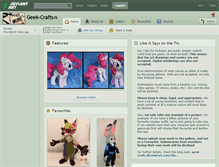 Tablet Screenshot of geek-crafts.deviantart.com